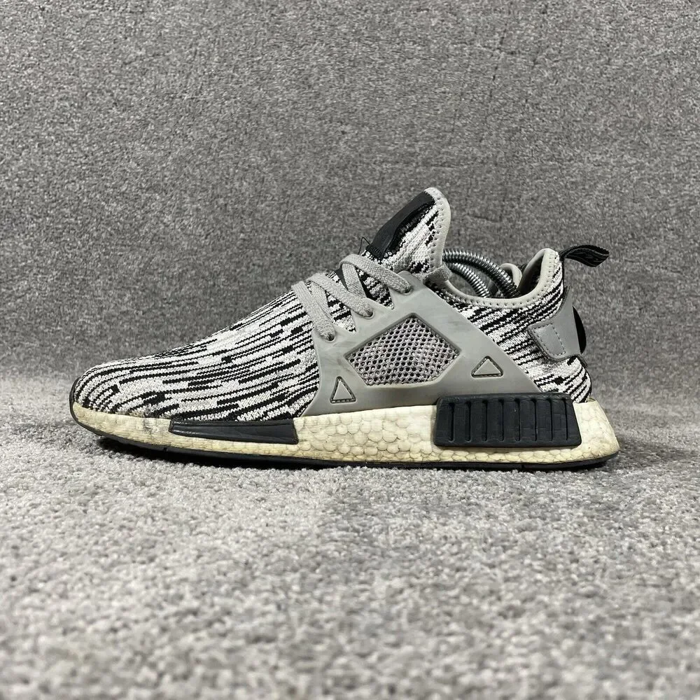 Adidas NMD XR1 Primeknit Oreo Men’s Size 8.5 Black White Athletic Running Shoes